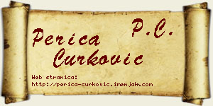 Perica Ćurković vizit kartica